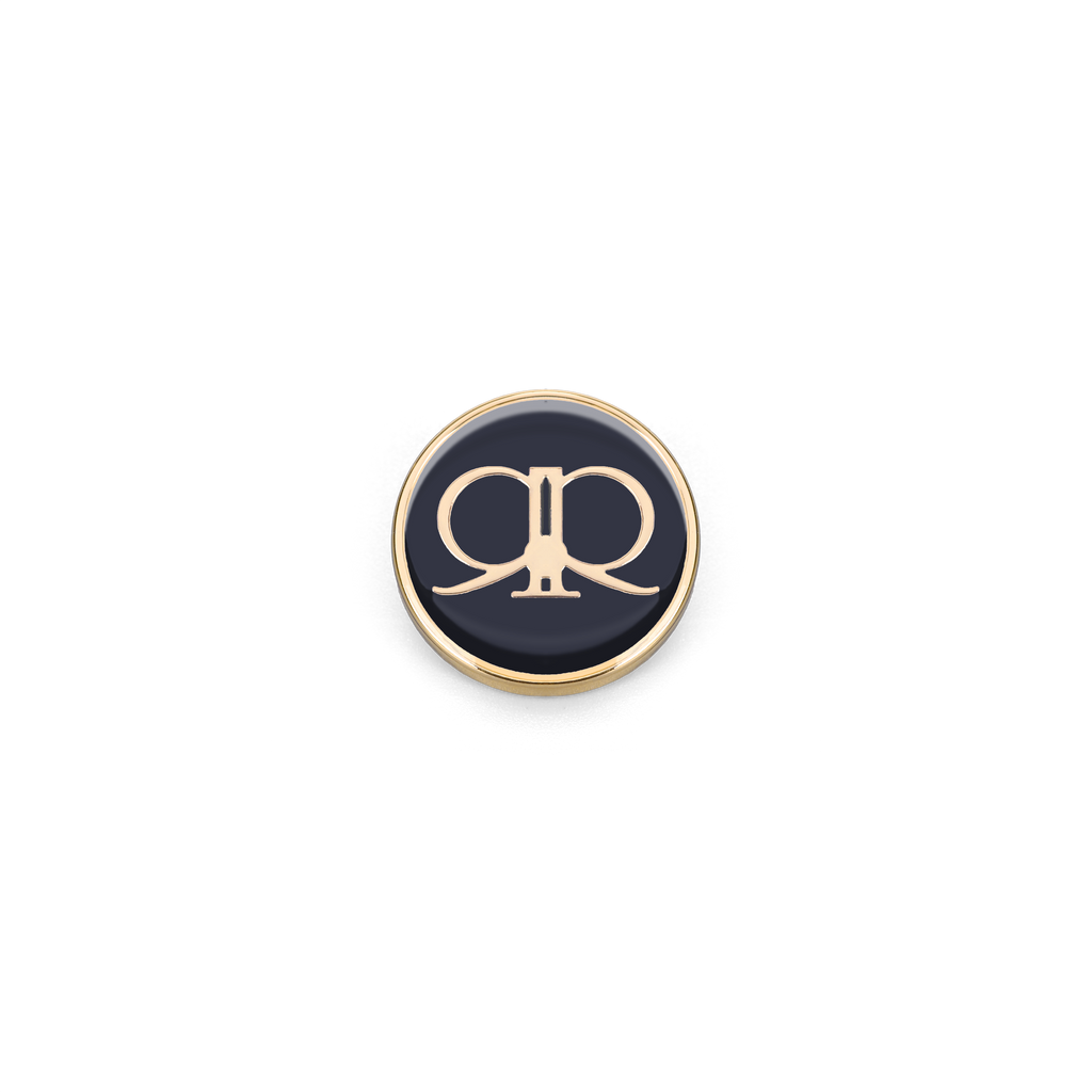 Emberrose Brooch - Black/Gold