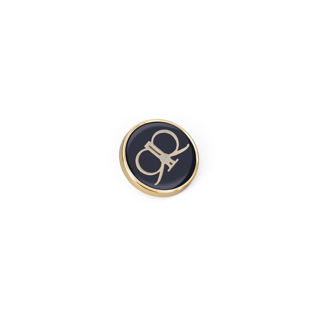 Emberrose Brooch - Black/Gold