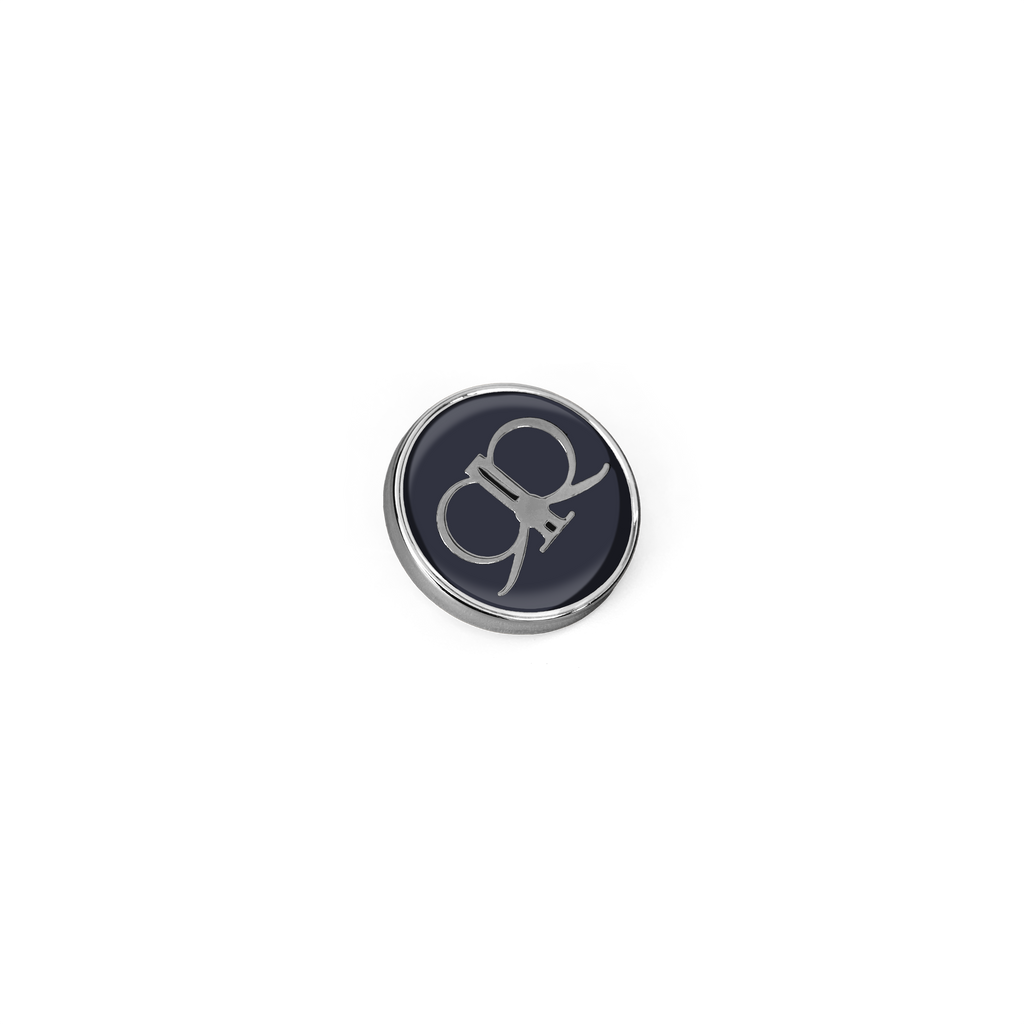 Emberrose Brooch - Black/Silver