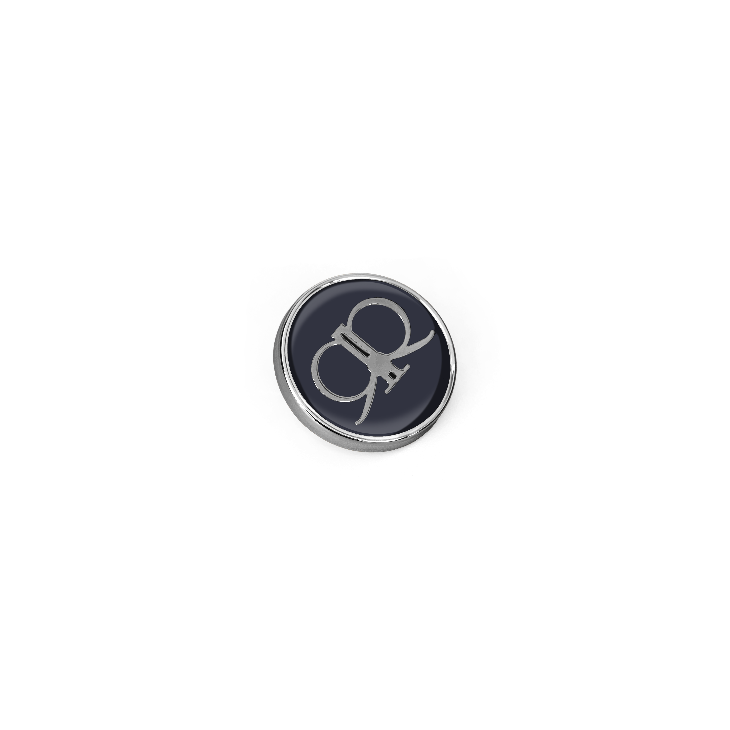 Emberrose Brooch - Black/Silver
