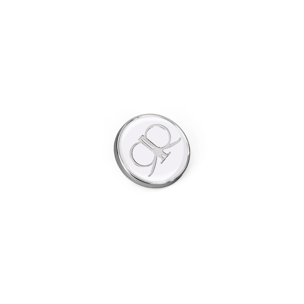 Emberrose Brooch - White/Silver
