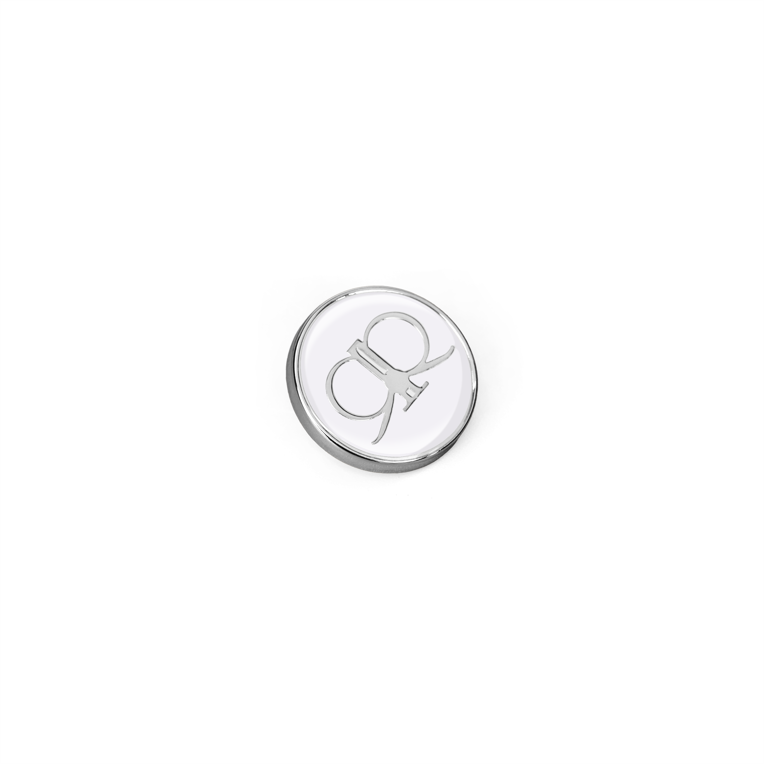 Emberrose Brooch - White/Silver