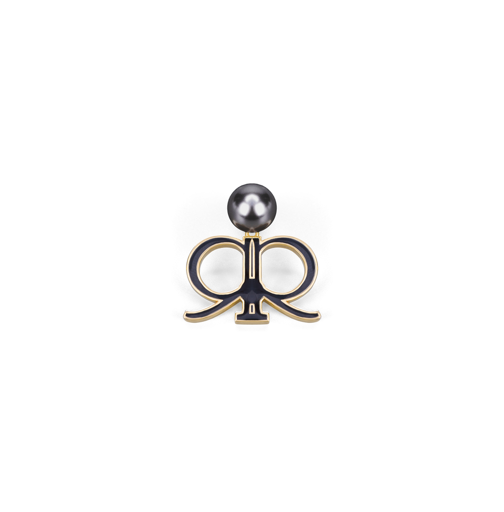 Derrica Earring - Black/Gold