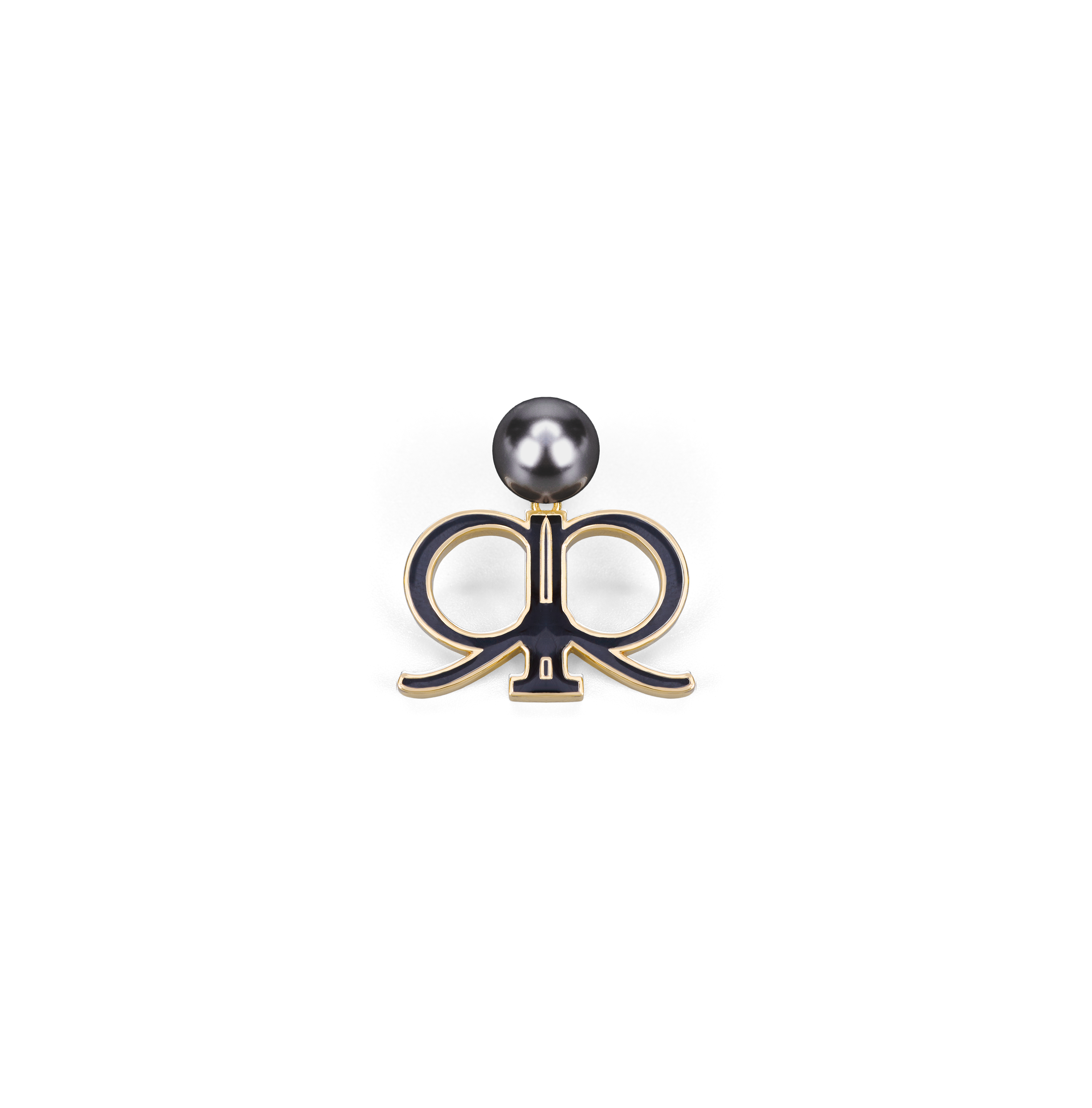 Derrica Earring - Black/Gold