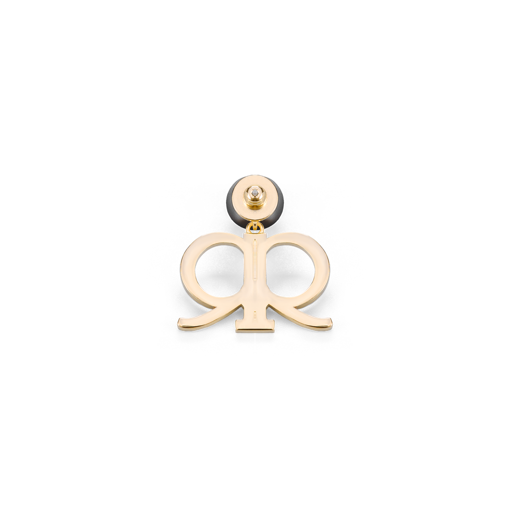 Derrica Earring - Black/Gold