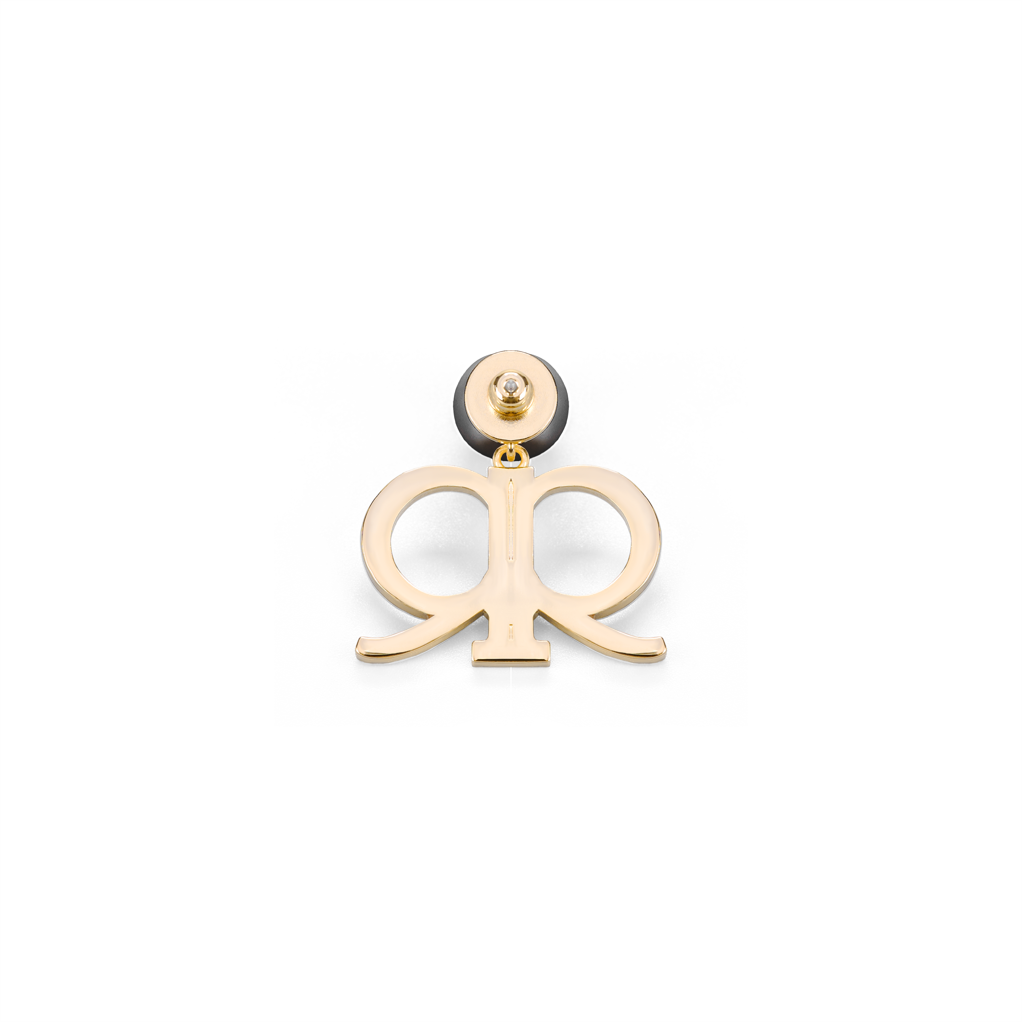 Derrica Earring - Black/Gold