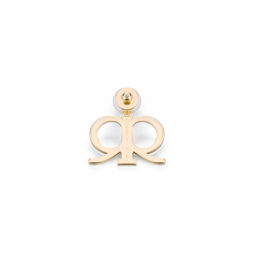 Derrica Earring - White/Gold