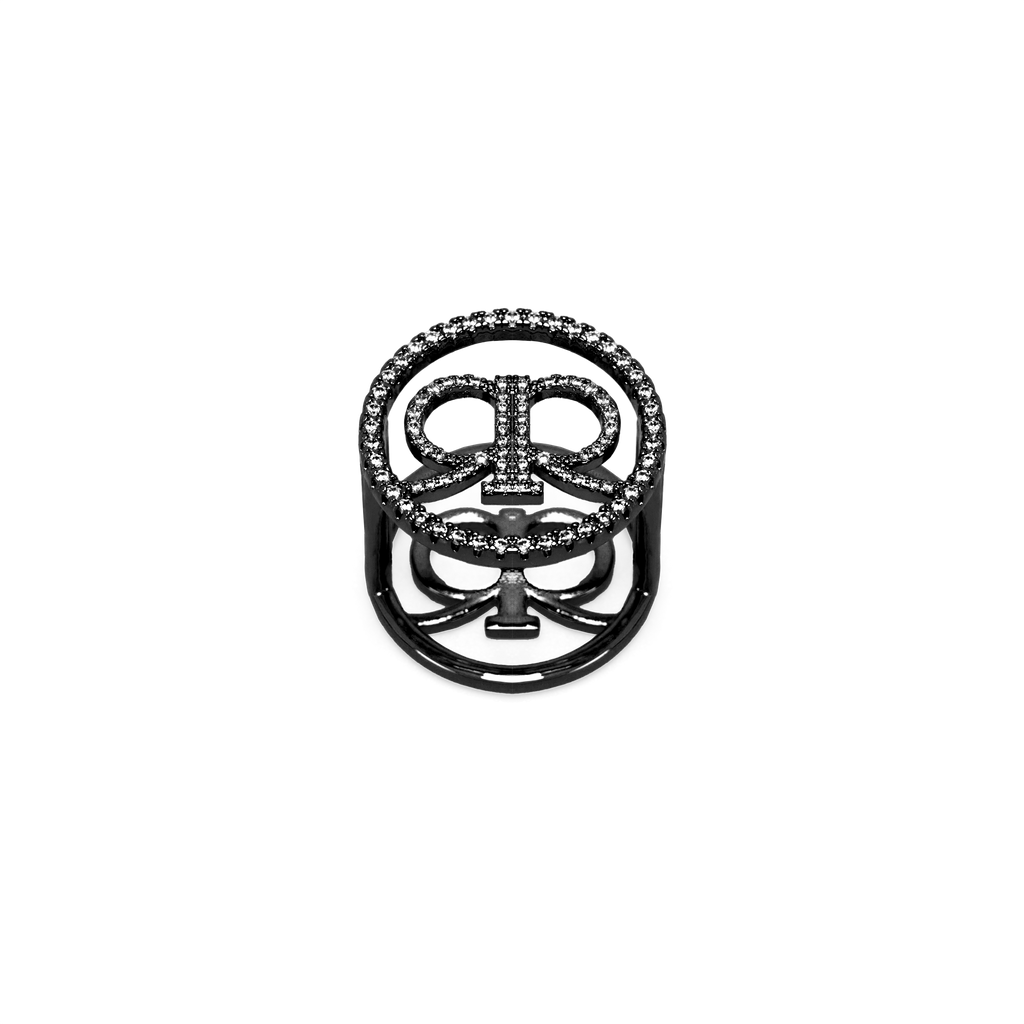 Erra Scarf Ring - Black