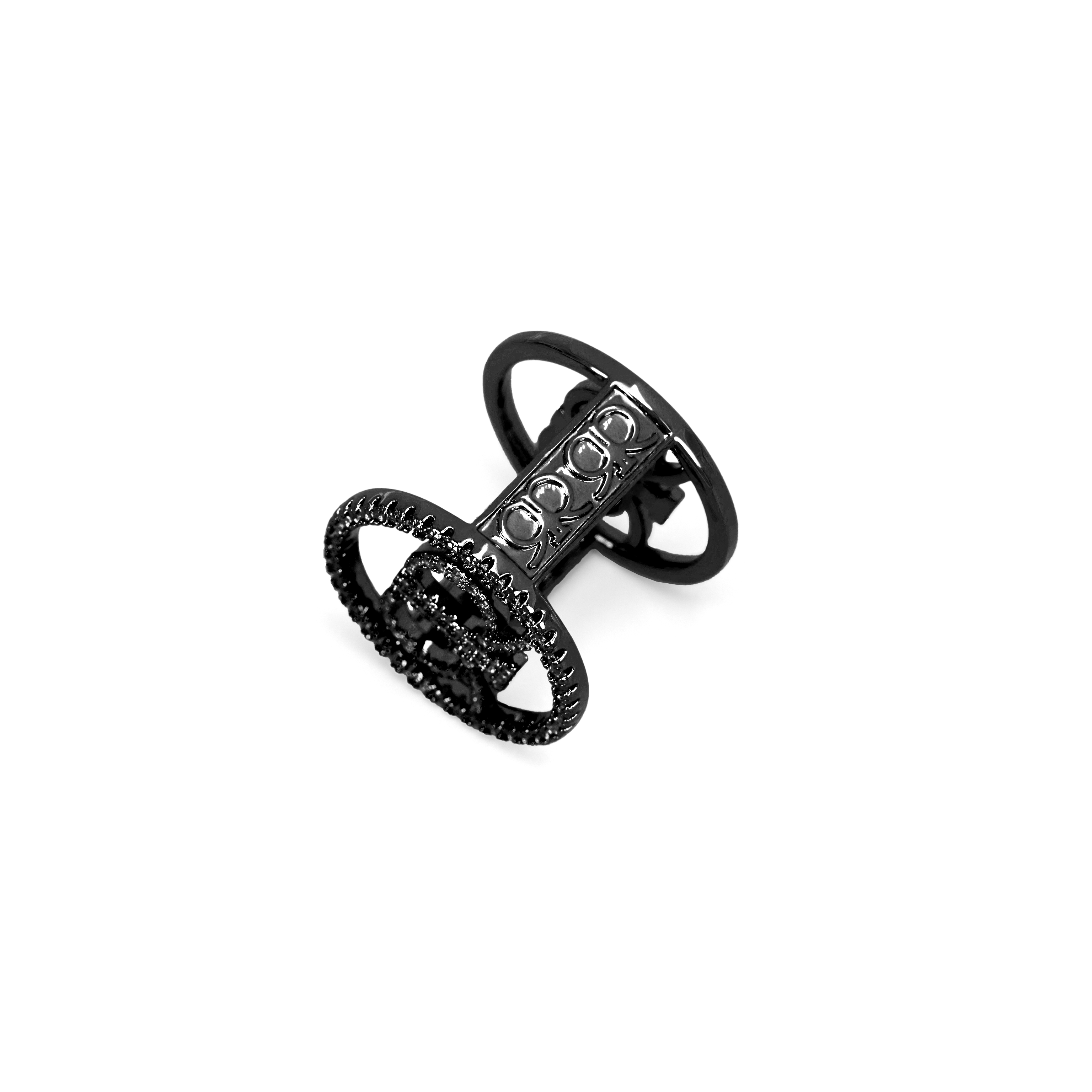 Erra Scarf Ring - Black
