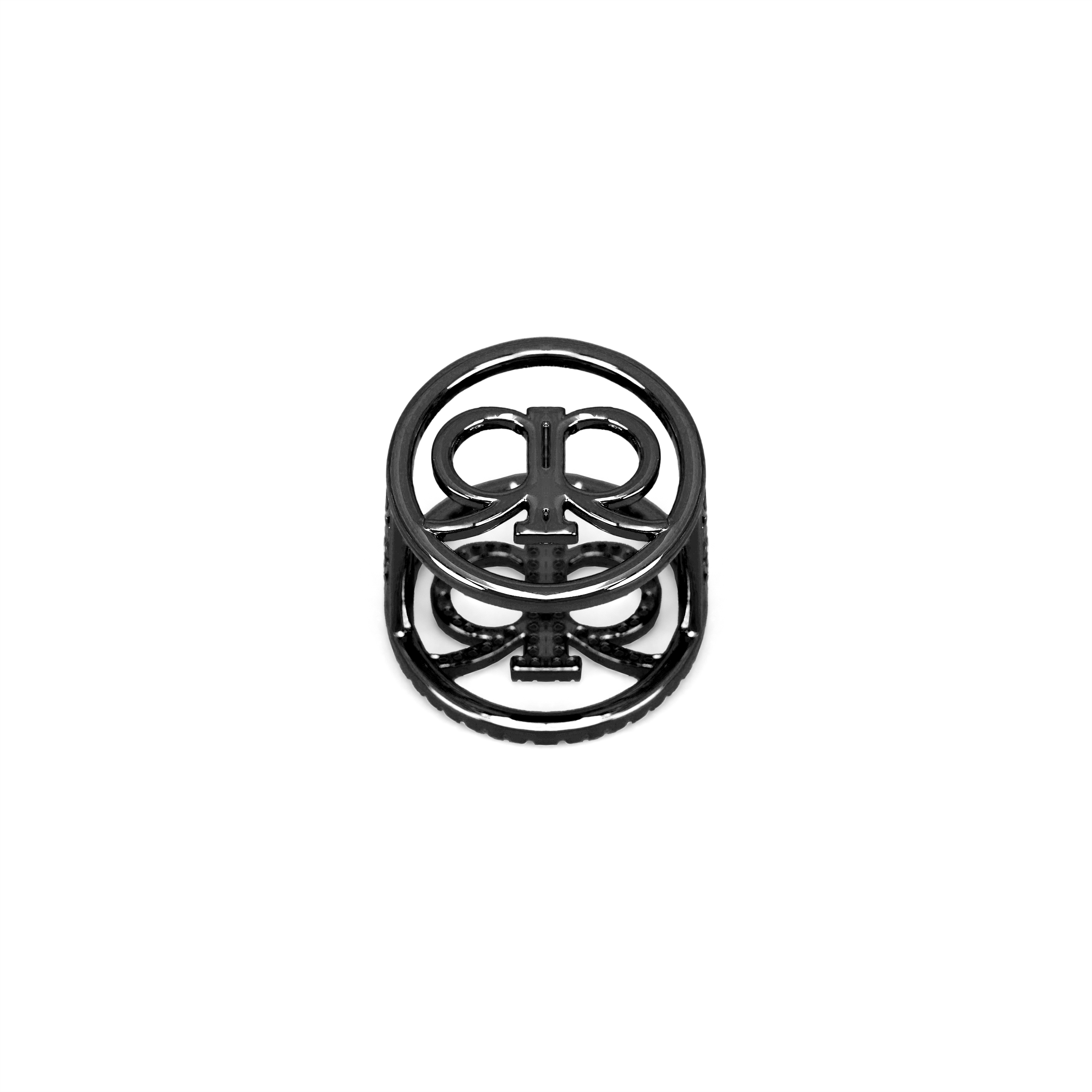 Erra Scarf Ring - Black