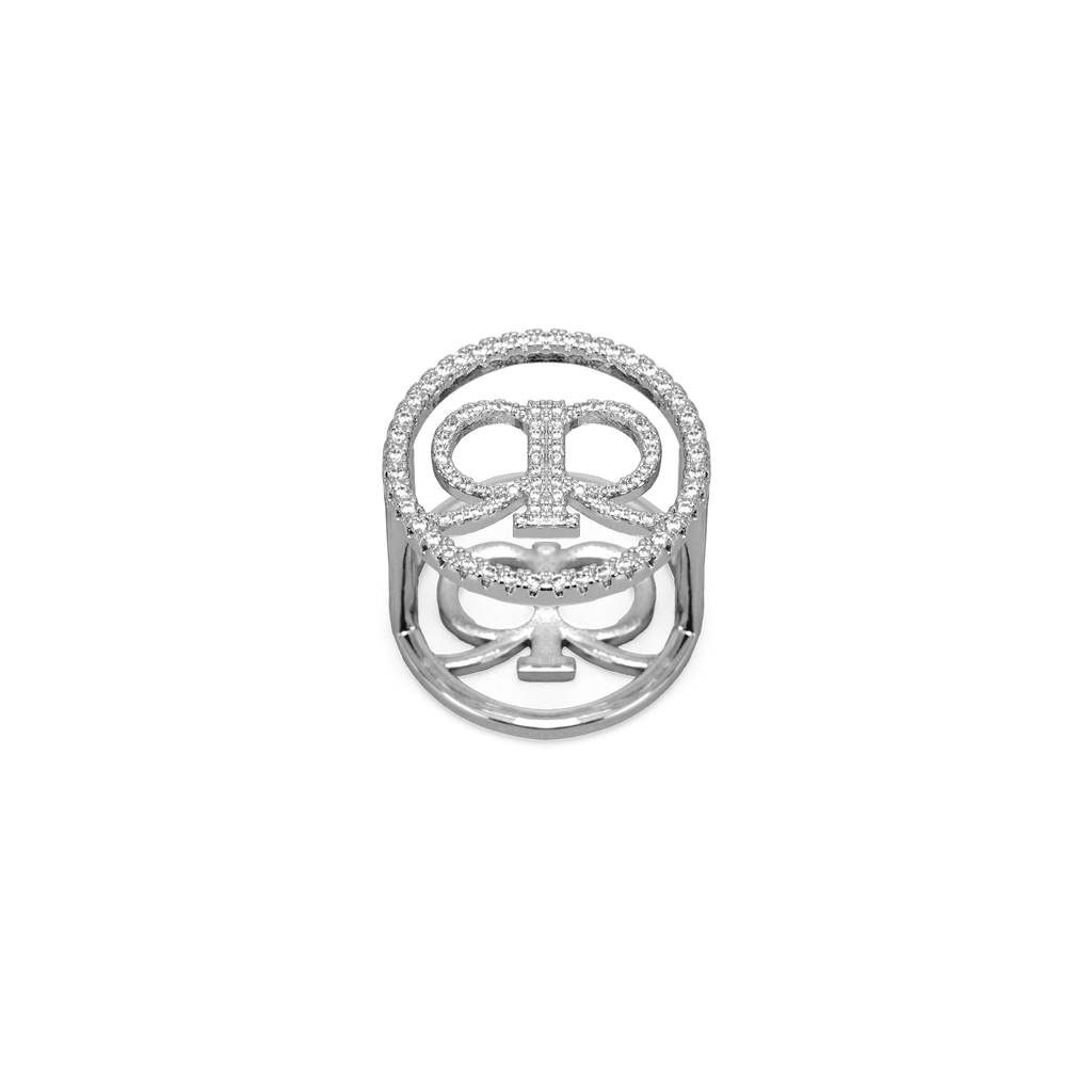 Erra Scarf Ring - Silver