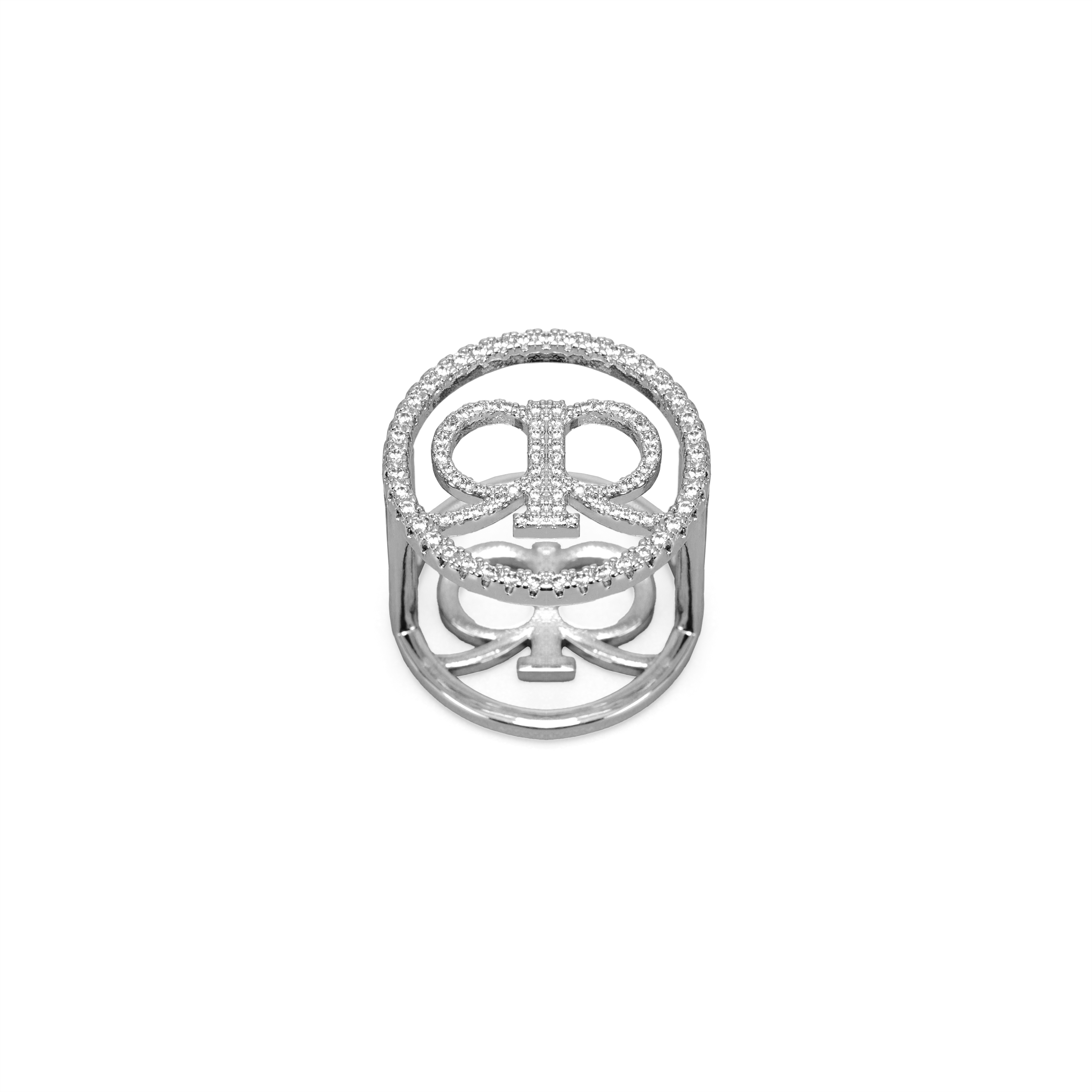 Erra Scarf Ring - Silver