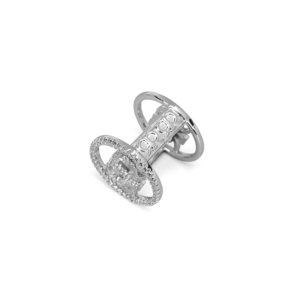 Erra Scarf Ring - Silver