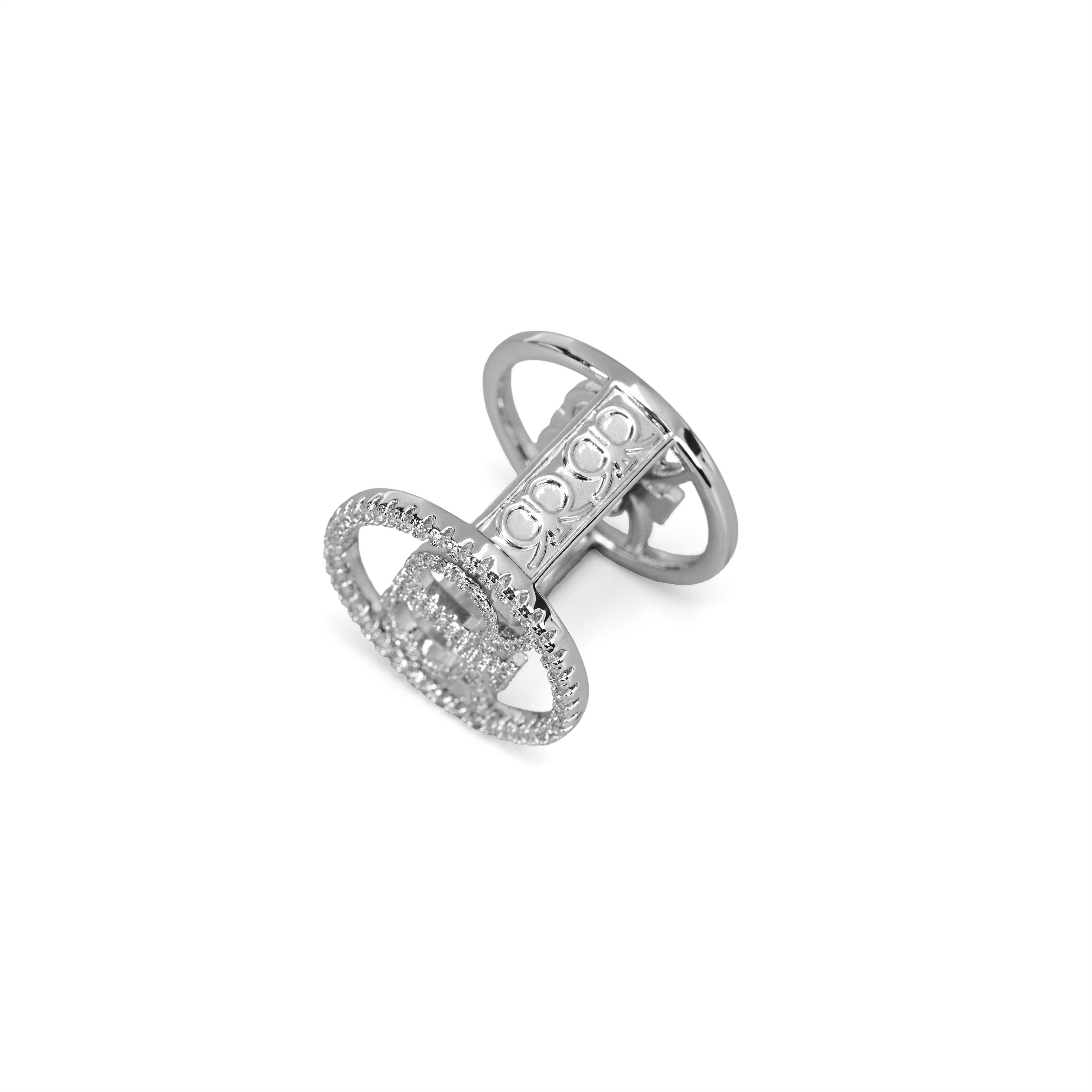 Erra Scarf Ring - Silver