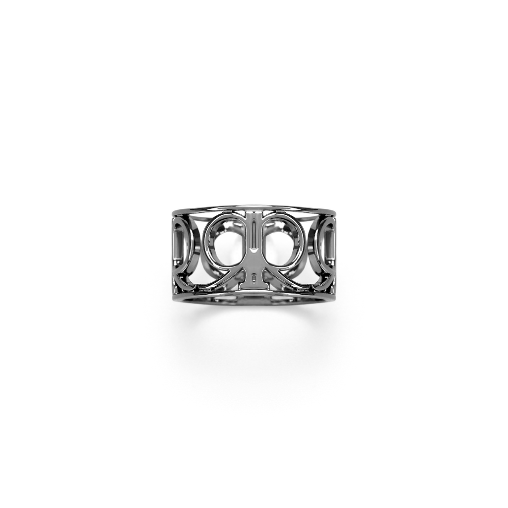 Ferra Scarf Ring - Black