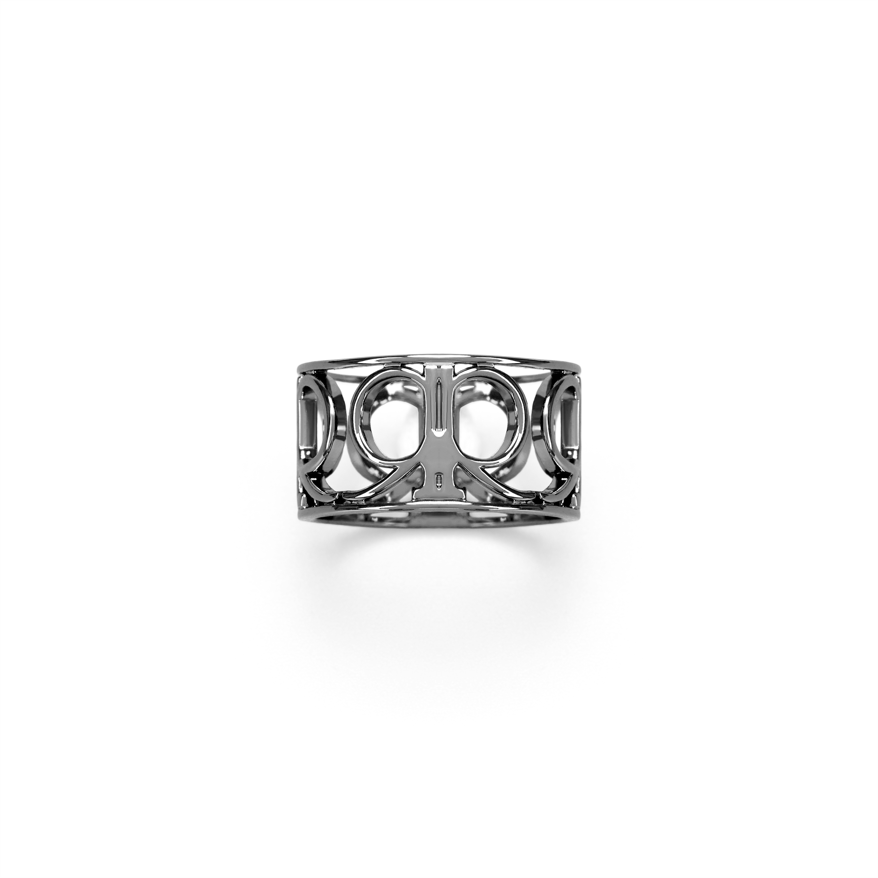 Ferra Scarf Ring - Black