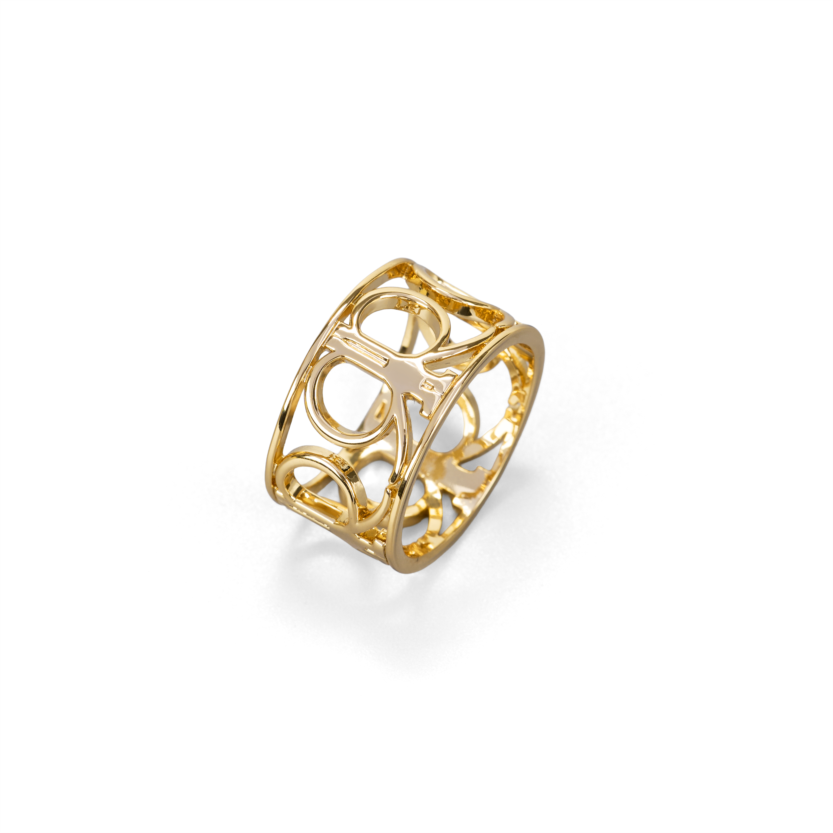 Ferra Scarf Ring - Gold