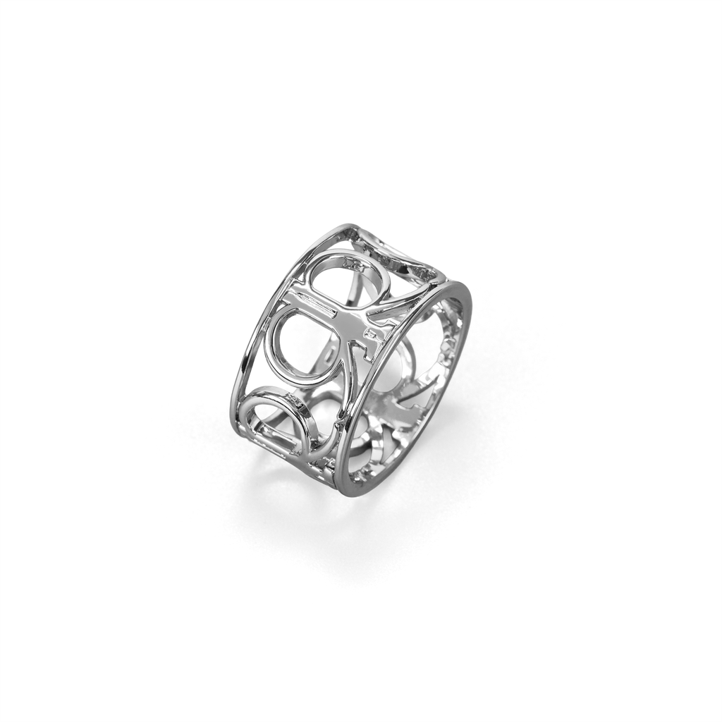 Ferra Scarf Ring - Silver