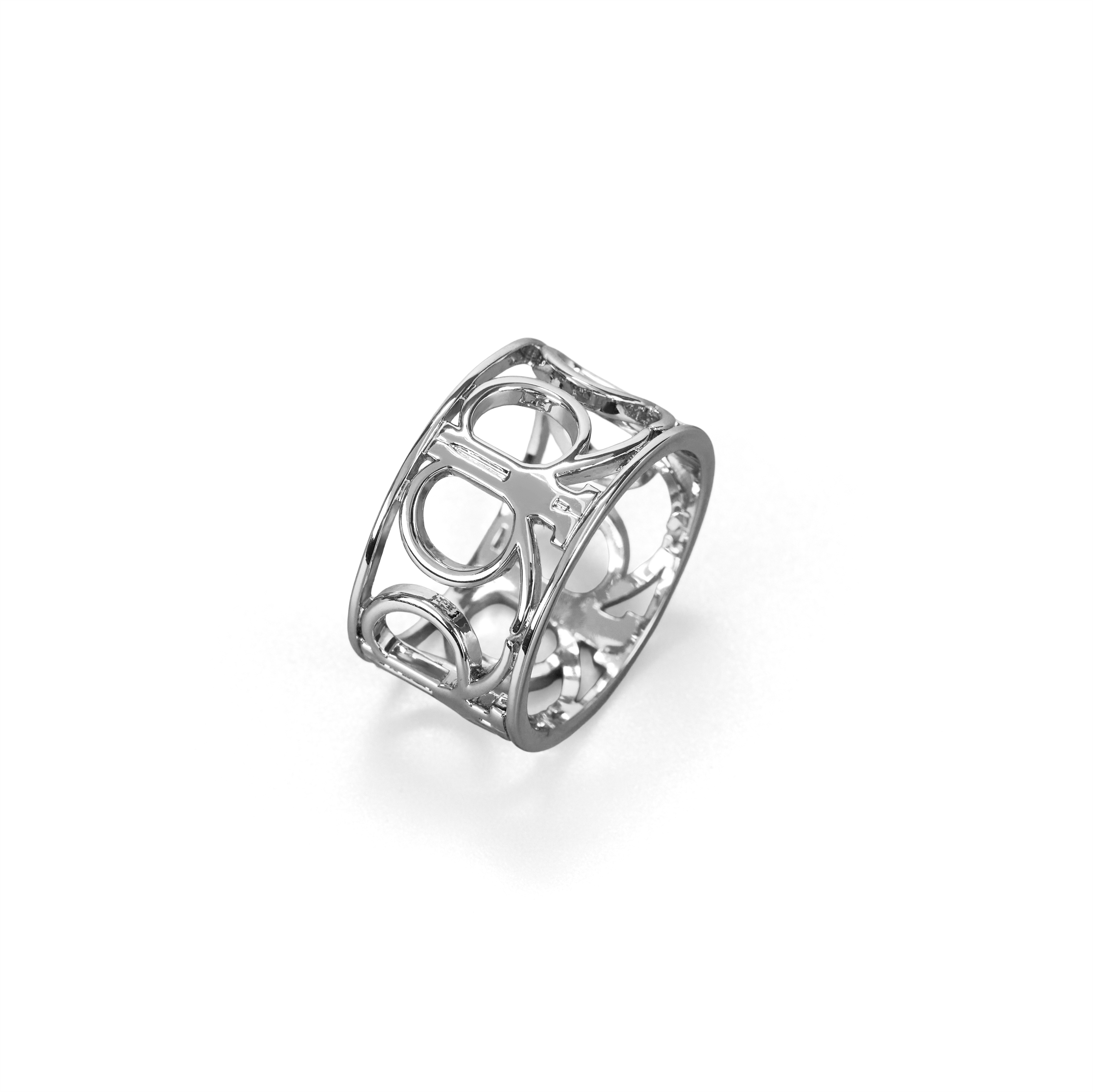 Ferra Scarf Ring - Silver