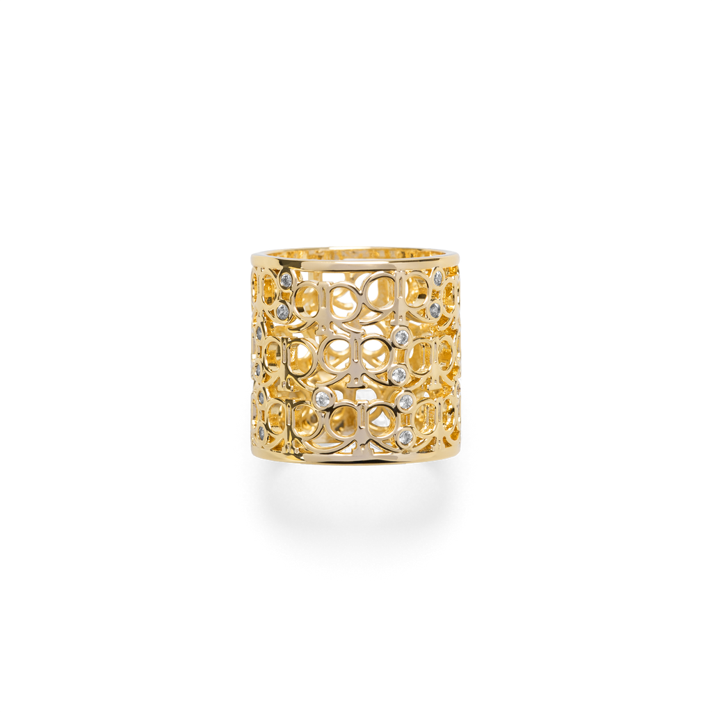 Idorra Scarf Ring - Gold