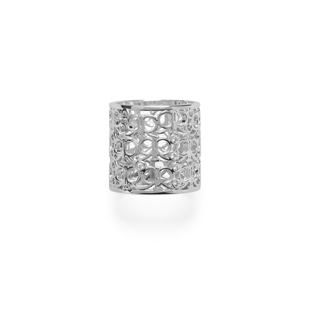 Idorra Scarf Ring - Silver