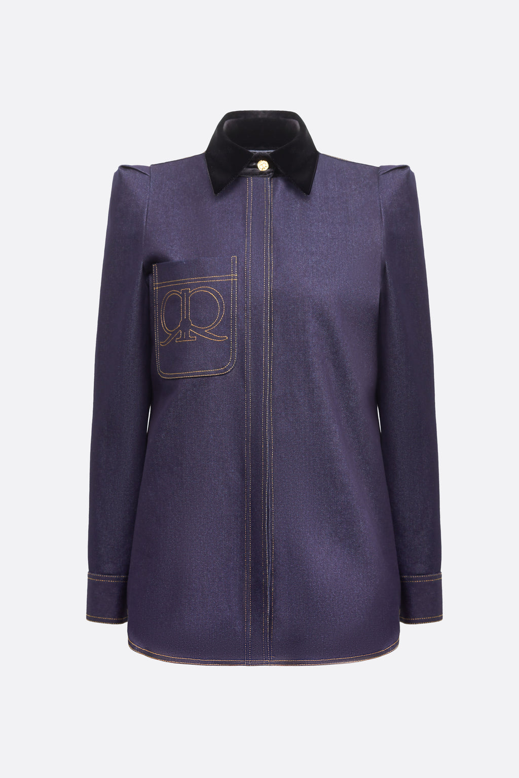 Roserra Top - Rich Blue