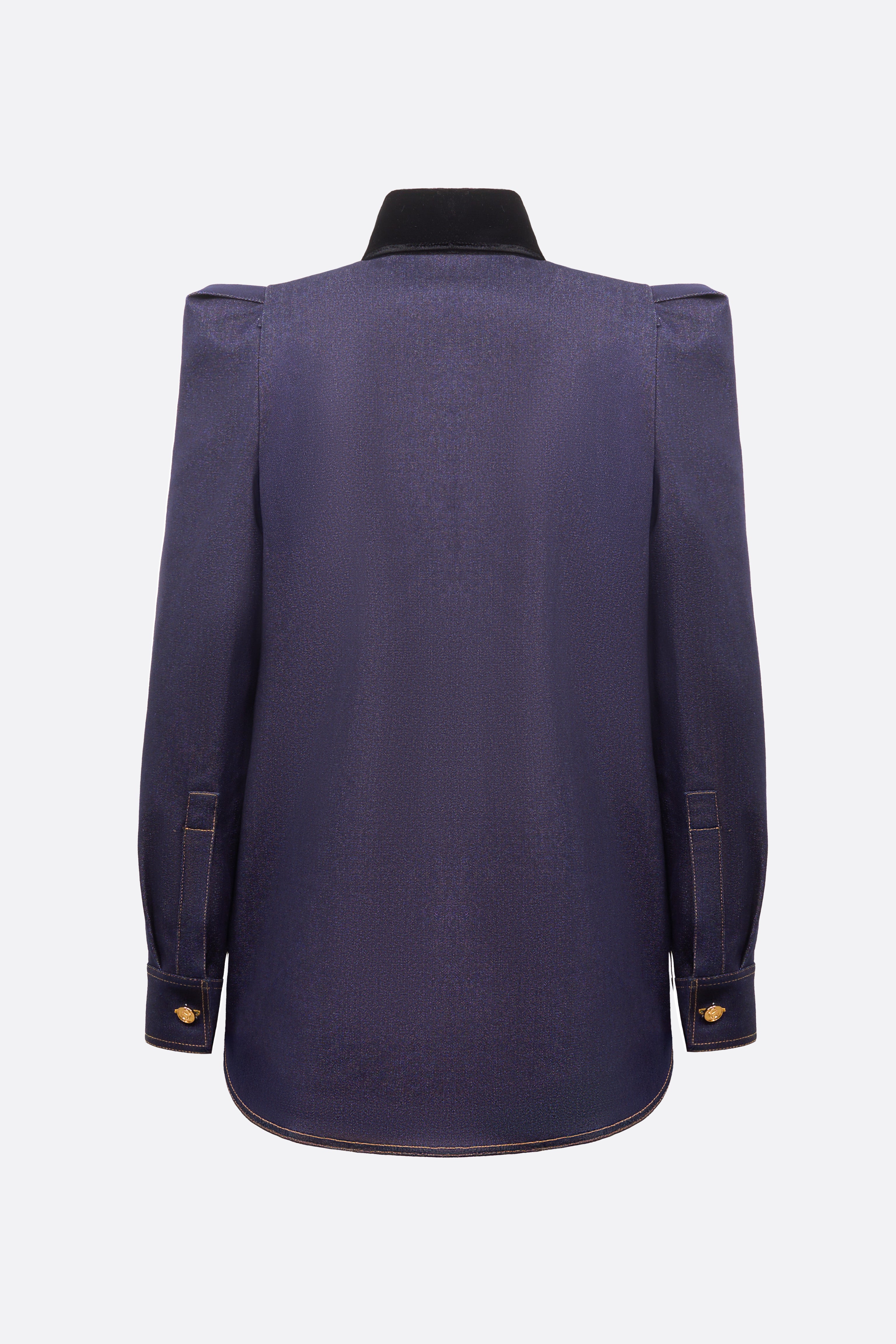 Roserra Top - Rich Blue